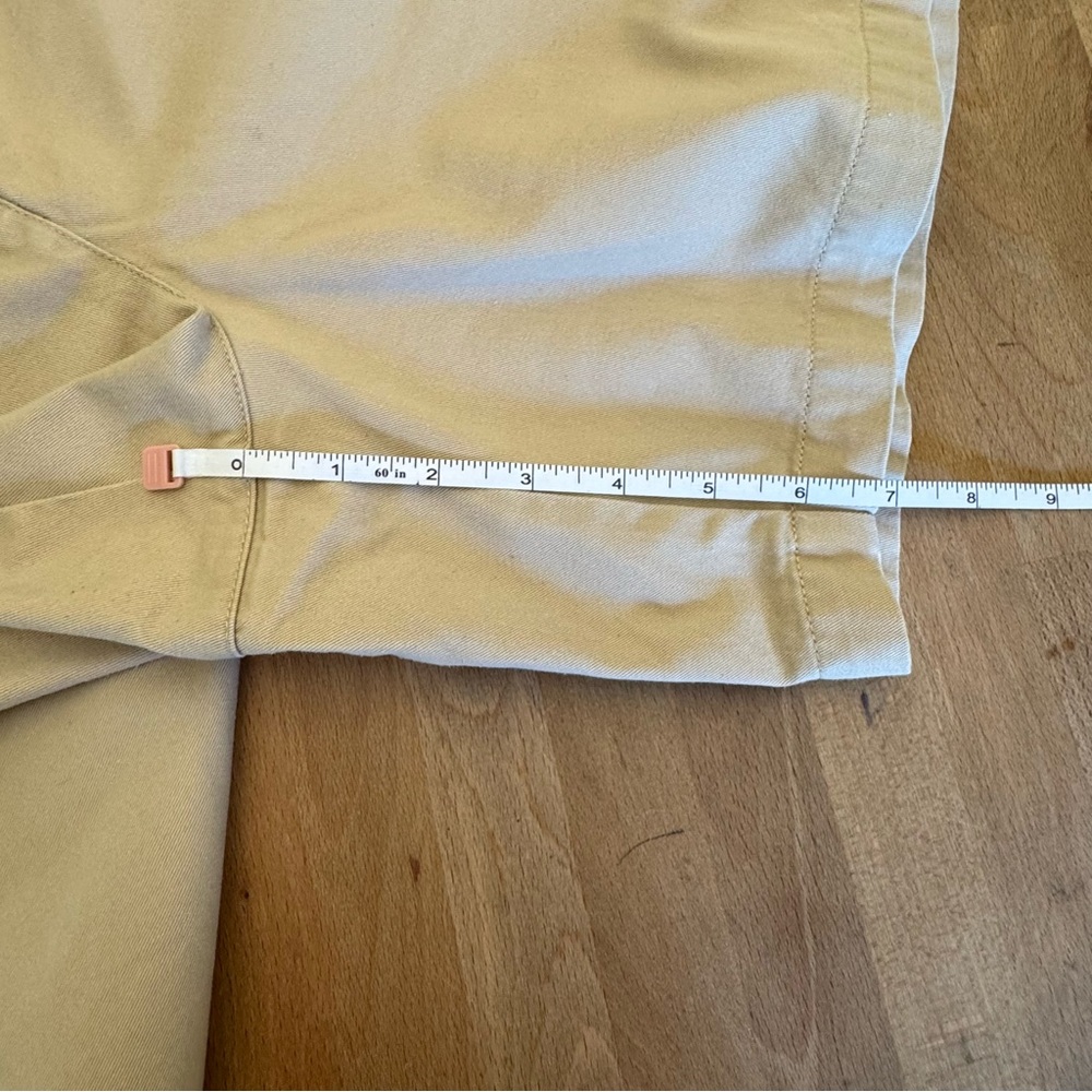 Lauren Ralph Lauren Khaki Flat Front Shorts Women’s 14 Classic Cotton Preppy - Picture 16 of 16